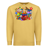 Antique Gold LGBTQ+ Pride Coffee Cups Premium Sweatshirt - BundleAndBundleShop
