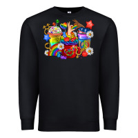 Black LGBTQ+ Pride Coffee Cups Premium Sweatshirt - BundleAndBundleShop