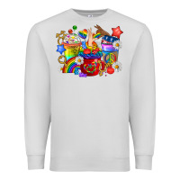 Dove Grey LGBTQ+ Pride Coffee Cups Premium Sweatshirt - BundleAndBundleShop