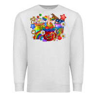 Oatmeal Heather LGBTQ+ Pride Coffee Cups Premium Sweatshirt - BundleAndBundleShop