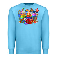 Ocean Blue LGBTQ+ Pride Coffee Cups Premium Sweatshirt - BundleAndBundleShop