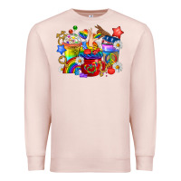 Pale Pink LGBTQ+ Pride Coffee Cups Premium Sweatshirt - BundleAndBundleShop