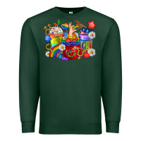 Sports Green LGBTQ+ Pride Coffee Cups Premium Sweatshirt - BundleAndBundleShop