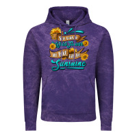 Cloud Purple she was a wild flower in love with the sunshine Vintage Hoodie - HRA Design Shop