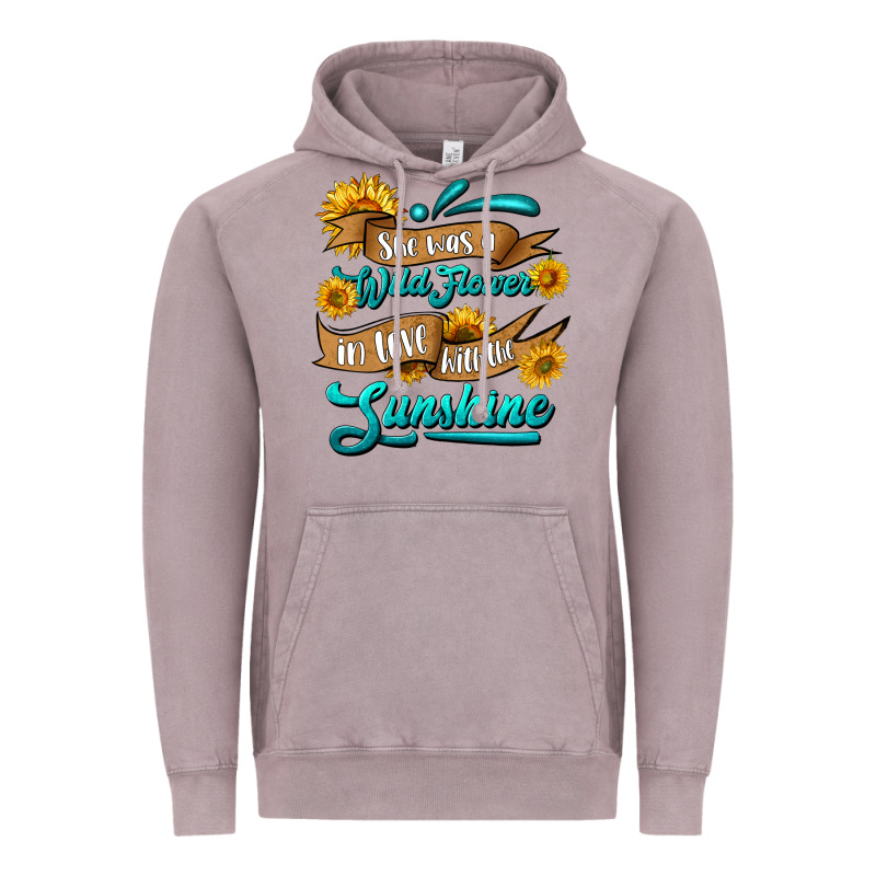 She Was A Wild Flower In Love With The Sunshine Vintage Hoodie by HRA Design Shop | Teevron