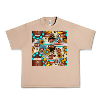 Burro football cowhide sunflower seamless pattern Urban Heavy Tee - JahusDesignShop