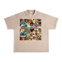 French Oak football cowhide sunflower seamless pattern Urban Heavy Tee - JahusDesignShop