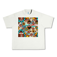 Pistachio football cowhide sunflower seamless pattern Urban Heavy Tee - JahusDesignShop
