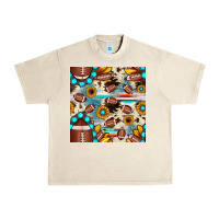 Sandshell football cowhide sunflower seamless pattern Urban Heavy Tee - JahusDesignShop
