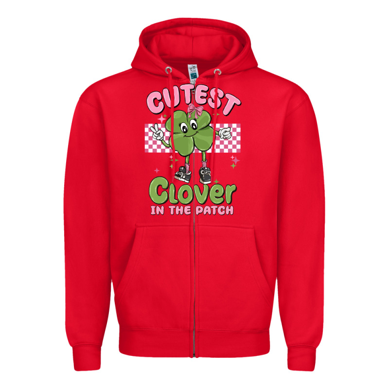 Cutest Clover In The Patch Zipper Hoodie by MaliasSmallBusiness | Teevron