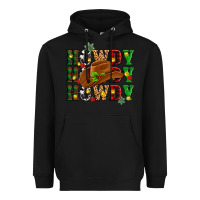 Black Howdy Howdy Howdy christmas Heavyweight Hoodie - MaliasSmallBusiness