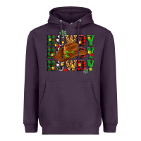 Plum Howdy Howdy Howdy christmas Heavyweight Hoodie - MaliasSmallBusiness