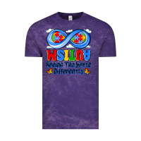 Cloud Purple autism infinity seeing the world differently Vintage Tee - JahusDesignShop