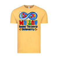 Vintage Mustard autism infinity seeing the world differently Vintage Tee - JahusDesignShop
