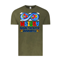 Vintage Olive autism infinity seeing the world differently Vintage Tee - JahusDesignShop