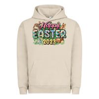 Pigment French Oak Happy Easter 2023 Urban Hoodie - HowdyJamesFarm