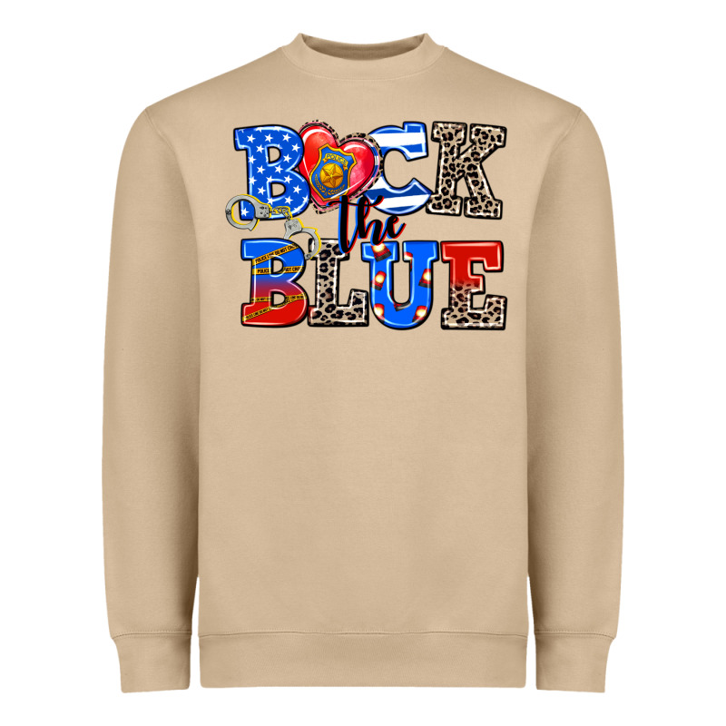 Back The Blue Heavyweight Sweatshirt by AdoDesignShop | Teevron