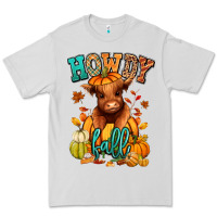Dove Grey Hay there Fall pumpkin heifer Premium Tee - RanaPortraitStore