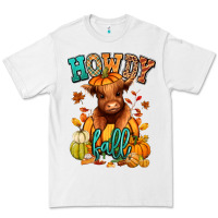 White Hay there Fall pumpkin heifer Premium Tee - RanaPortraitStore