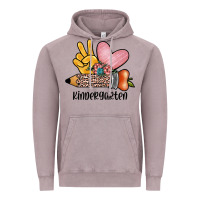 Vintage Zinc peace love kindergarten Vintage Hoodie - JahusDesignShop