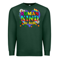 Sports Green LGBTQ Pride Human Kind Be Both Premium Sweatshirt - BundleAndBundleShop
