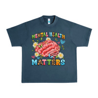 Midnight Navy mental health matters Urban Heavy Tee - Artiststas