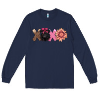 Navy xoxo belted galloway Long Sleeve Tee - AdoDesignShop
