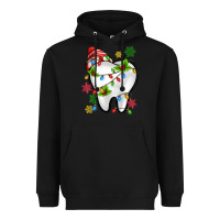 Black Christmas Teeth Dentist Heavyweight Hoodie - MaliasSmallBusiness