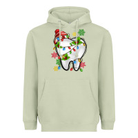 Matcha Christmas Teeth Dentist Heavyweight Hoodie - MaliasSmallBusiness