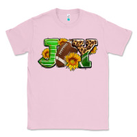 Bubblegum Pink joy with football ball and sunflower ado Classic Tee - AdoDesignShop