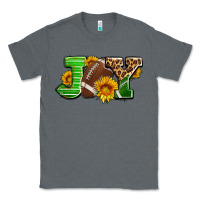 Charcoal Heather joy with football ball and sunflower ado Classic Tee - AdoDesignShop