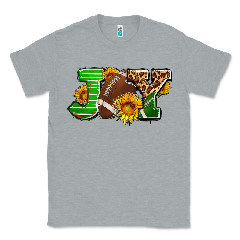 Joy With Football Ball And Sunflower Ado Classic Tee by AdoDesignShop | Teevron