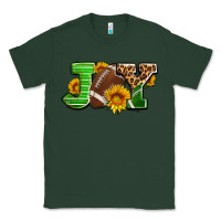 Sports Green joy with football ball and sunflower ado Classic Tee - AdoDesignShop
