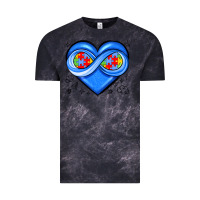 Cloud Black infinity heart autism awareness Vintage Tee - JahusDesignShop