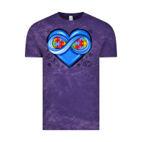 Cloud Purple infinity heart autism awareness Vintage Tee - JahusDesignShop