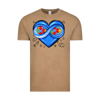 Vintage Coffee infinity heart autism awareness Vintage Tee - JahusDesignShop