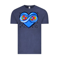 Vintage Denim infinity heart autism awareness Vintage Tee - JahusDesignShop
