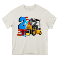 Cream forklift birthday two Heavy Core Tee - Artiststas