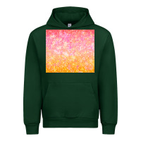 Forest Green orange pink ombre glitter Urban Hoodie - TumblerDesignByShophia