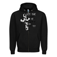 Black soccer Zipper Hoodie - MaliasSmallBusiness
