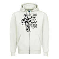 Oatmeal Heather soccer Zipper Hoodie - MaliasSmallBusiness