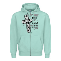 Seafoam soccer Zipper Hoodie - MaliasSmallBusiness