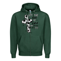Sports Green soccer Zipper Hoodie - MaliasSmallBusiness