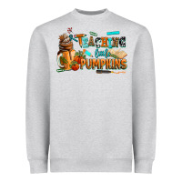 Heather Grey teaching little pumpkins Heavyweight Sweatshirt - AdoDesignShop
