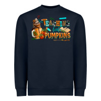 Navy teaching little pumpkins Heavyweight Sweatshirt - AdoDesignShop