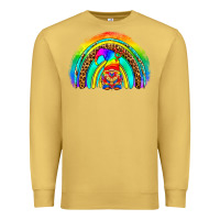 Antique Gold LGBTQ Pride Gnome Rainbow Premium Sweatshirt - BundleAndBundleShop