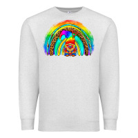 Oatmeal Heather LGBTQ Pride Gnome Rainbow Premium Sweatshirt - BundleAndBundleShop