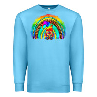 Ocean Blue LGBTQ Pride Gnome Rainbow Premium Sweatshirt - BundleAndBundleShop