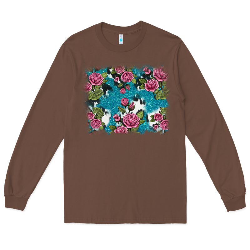 V.drose Glitter Cowhide Long Sleeve Tee by AdoDesignShop | Teevron