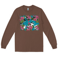 Chestnut v.drose glitter cowhide Long Sleeve Tee - AdoDesignShop